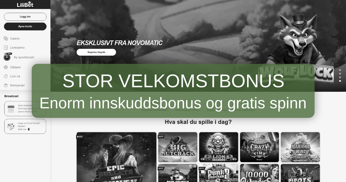Lilibet Casino - Nettcasino for norske casinospillere